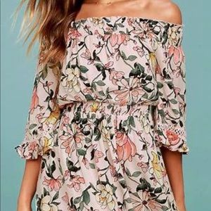 Lulus flowery summer dress size small
